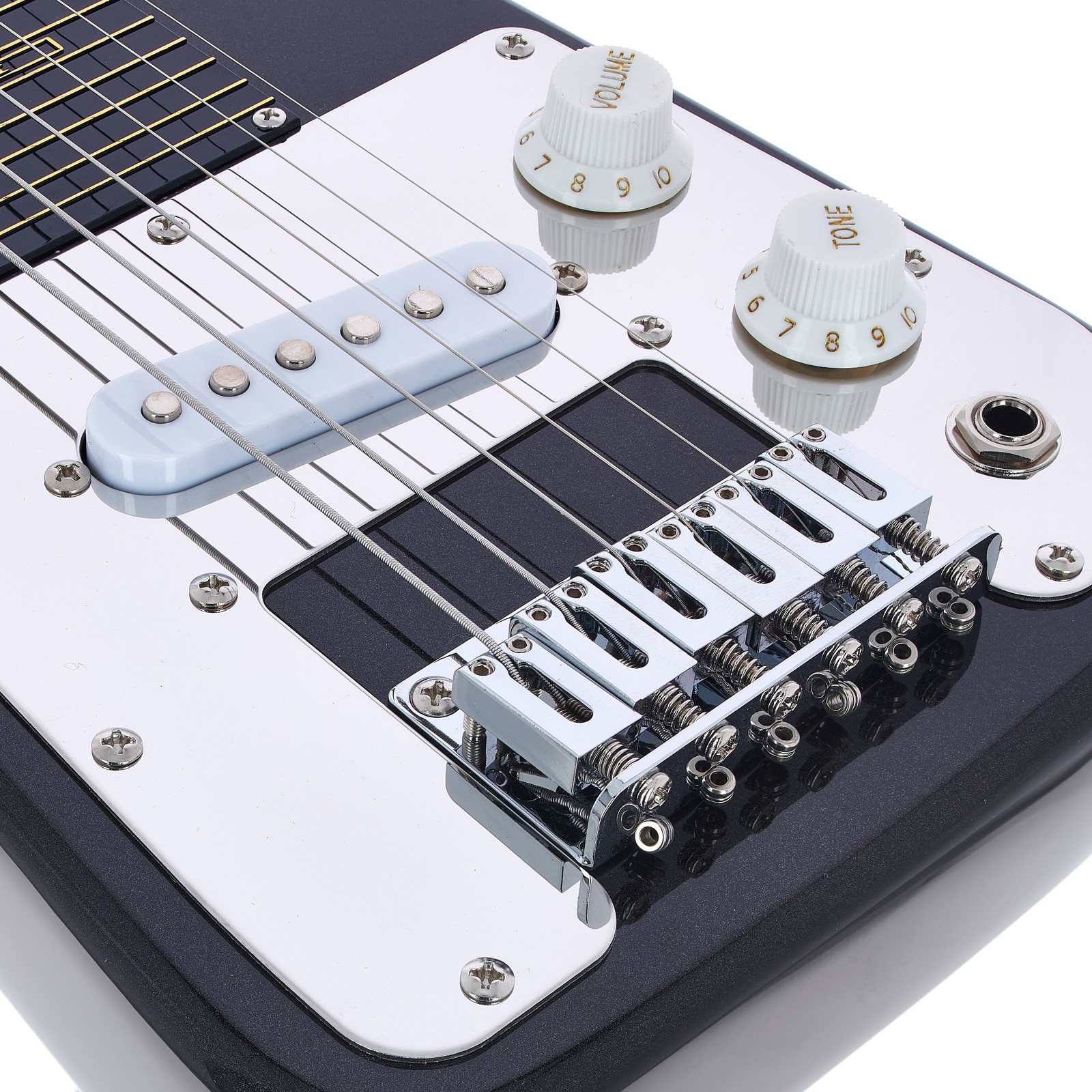 Tonabnehmer, Steg und Regler der Harley Benton Slider II Lap Steel