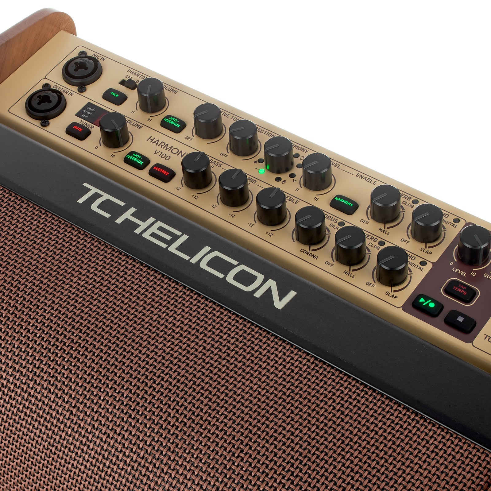 TC Helicon Akustikgitarrenverstärker Oberseite