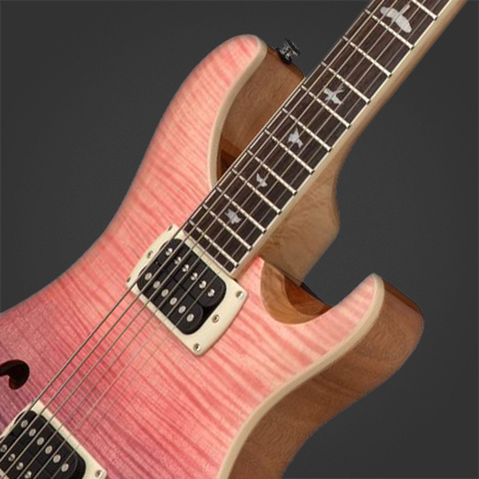 Decke der PRS SE Ed Sheeran Pink Ombre