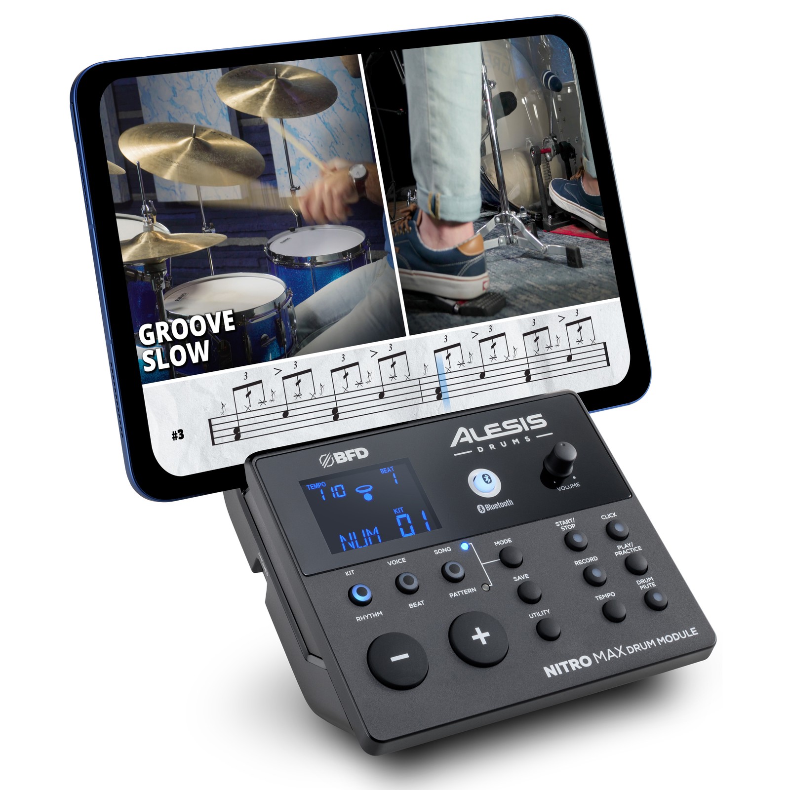 Módulo de sonido del Alesis Nitro Max Kit