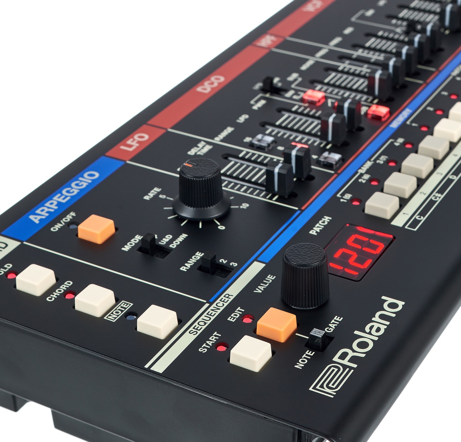 Roland JU-06A Synthesizermodul Bedienpanel
