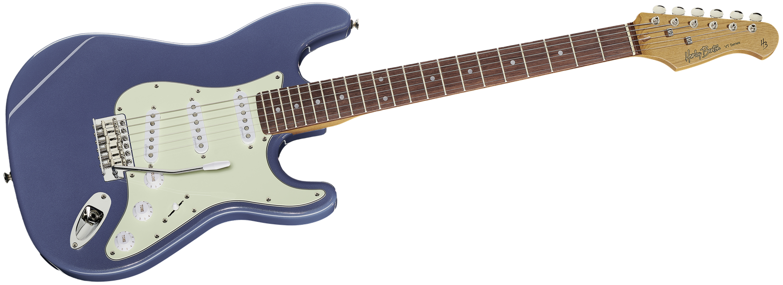 Harley Benton ST-62CC Lake Placid Blue E-Gitarre