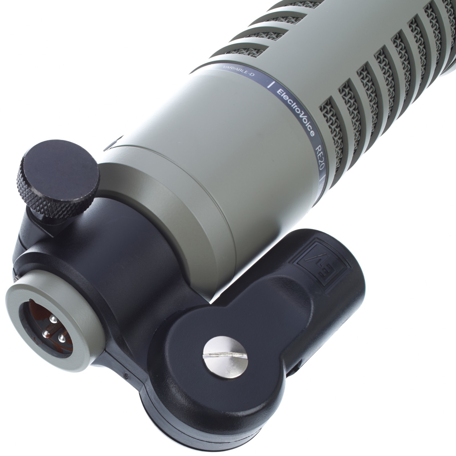 XLR-Anschluss und Klemme des EV RE20 RE-Series Dynamisches Großmembran-Mikrofons