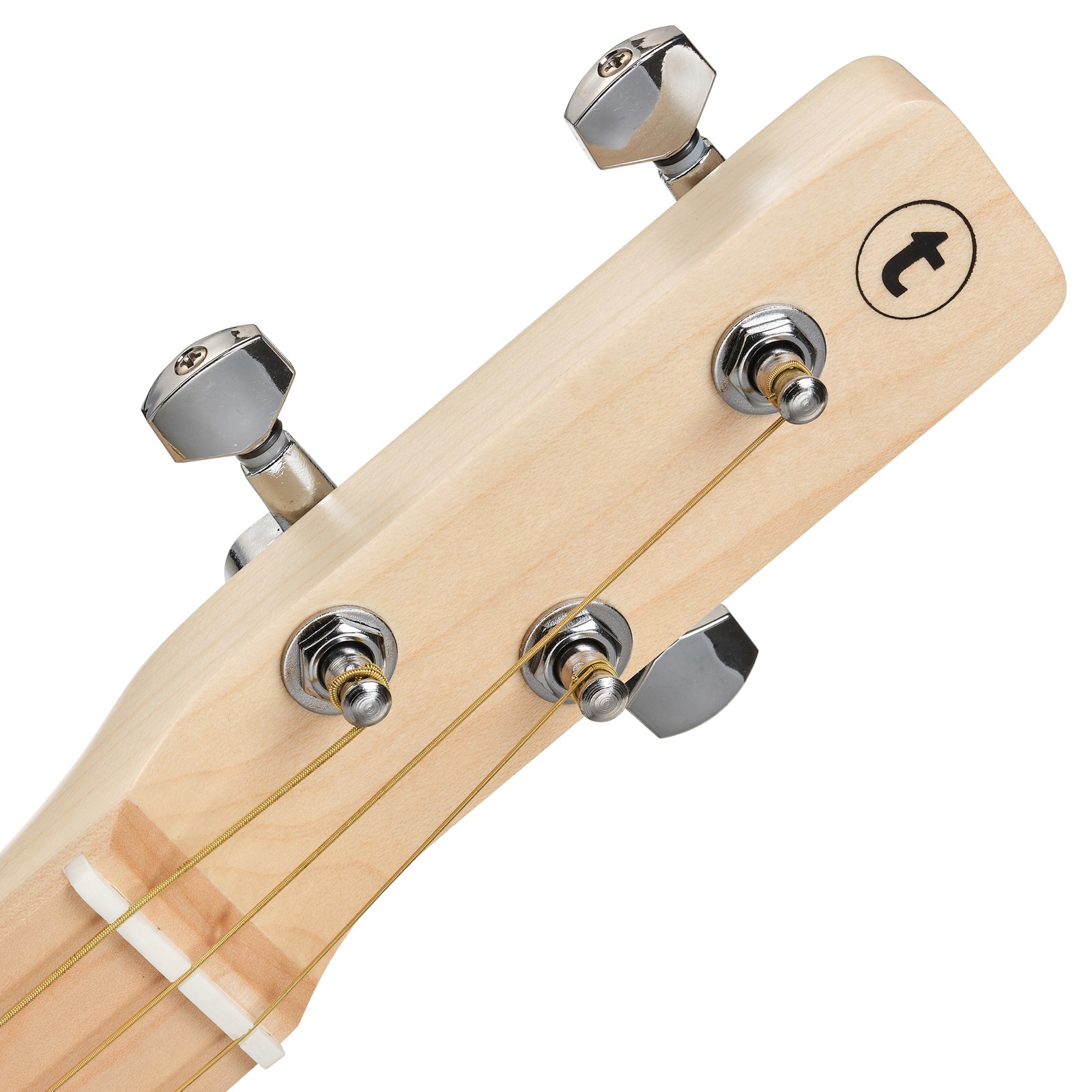 Kopfplatte der Thomann Cigar Box Guitar Piezo PU