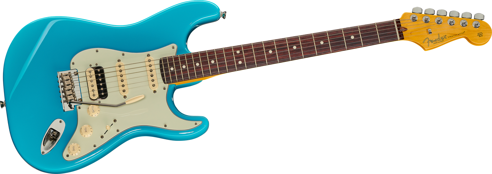Fender AM Pro II Strat HSS MBL E-Gitarre