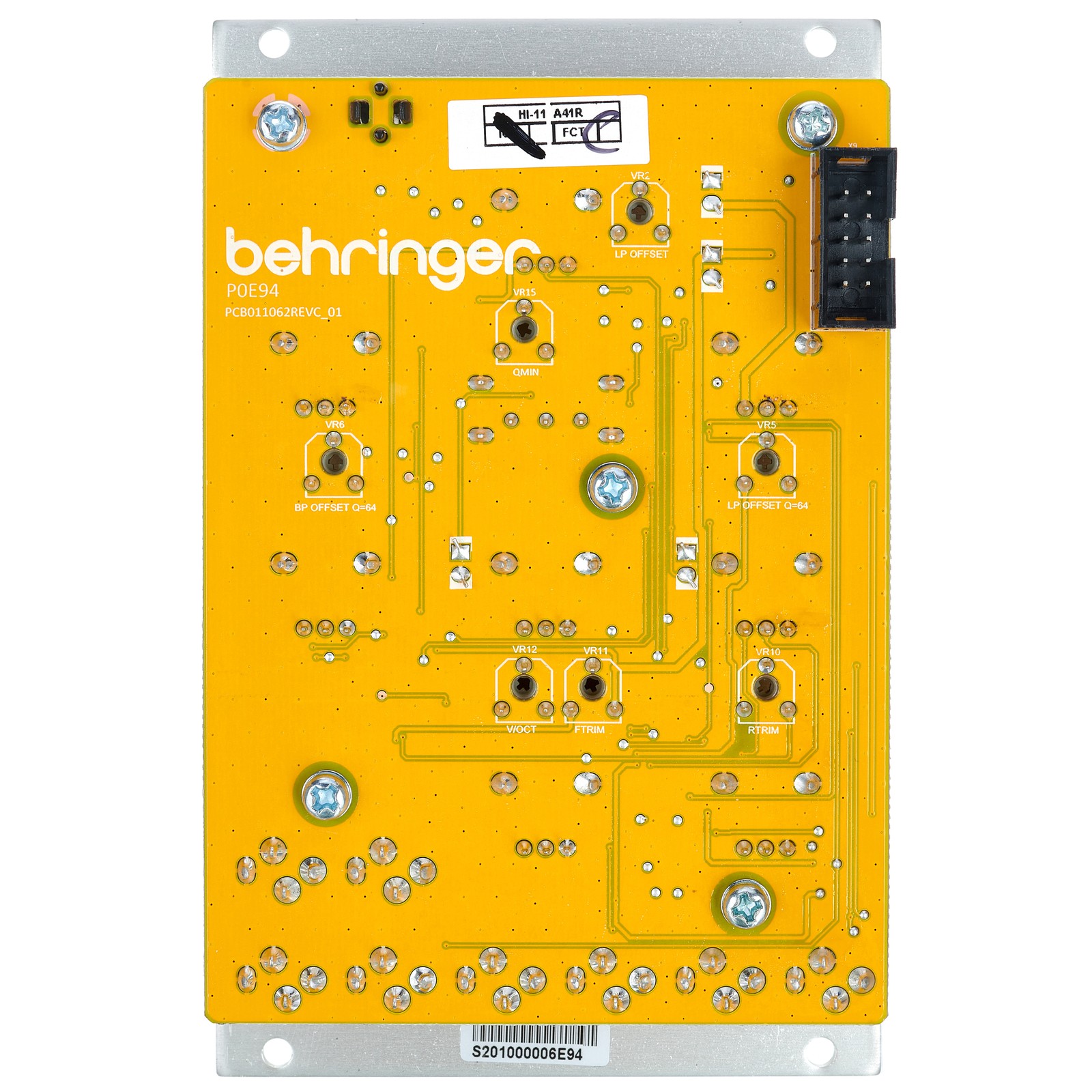 Rückseite des Behringer Multi Filter/Resonator 1047