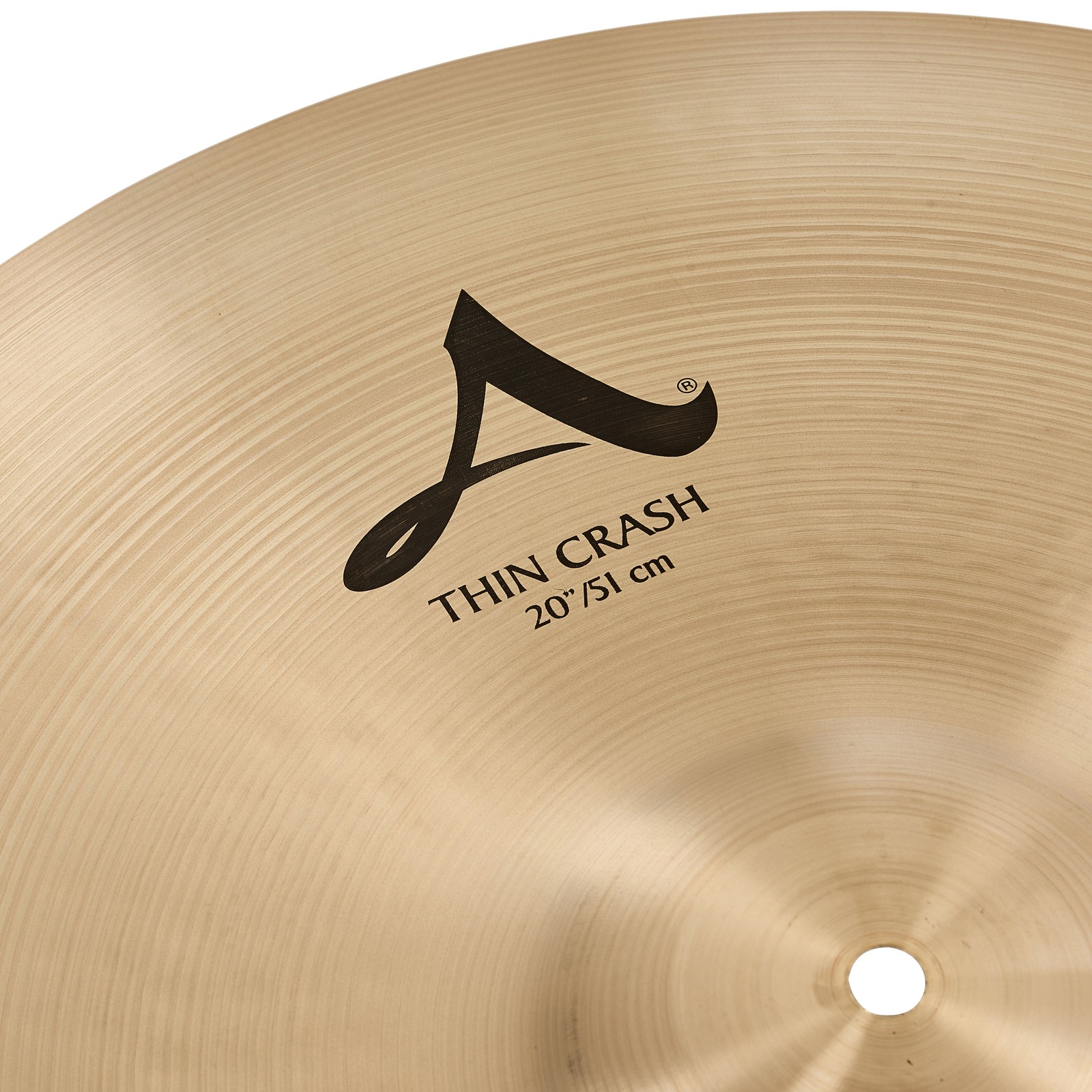 Oberfläche des Zildjian 20" A-Series Thin Crash