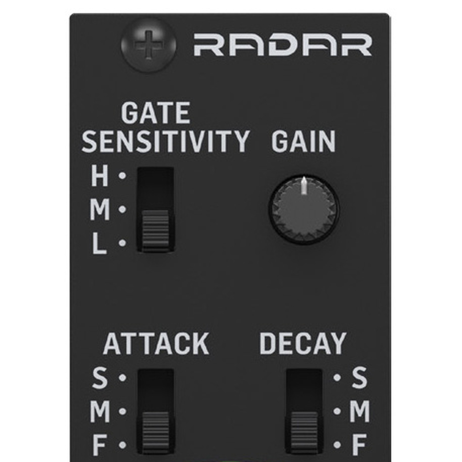 Bedienelemente des Behringer Radar