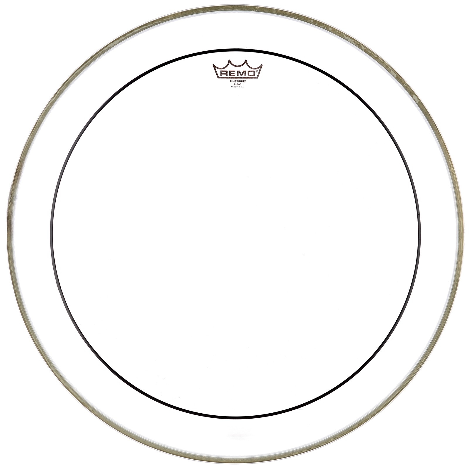 Remo 22" Pinstripe Bass Drum Fell transparent