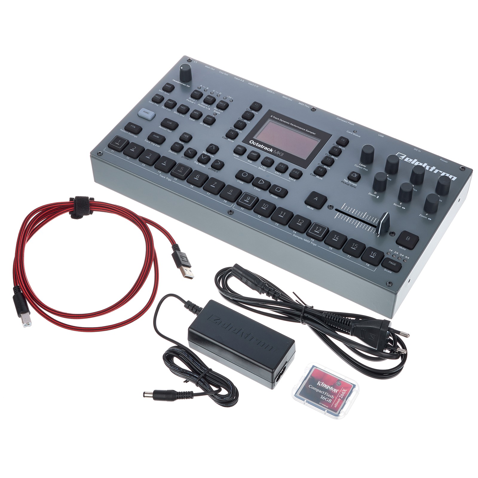 Elektron Octatrack MKII Black Performance Sampler mit Zubehör