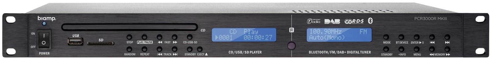 Biamp Systems PCR 3000R MKIII Tuner Frontseite