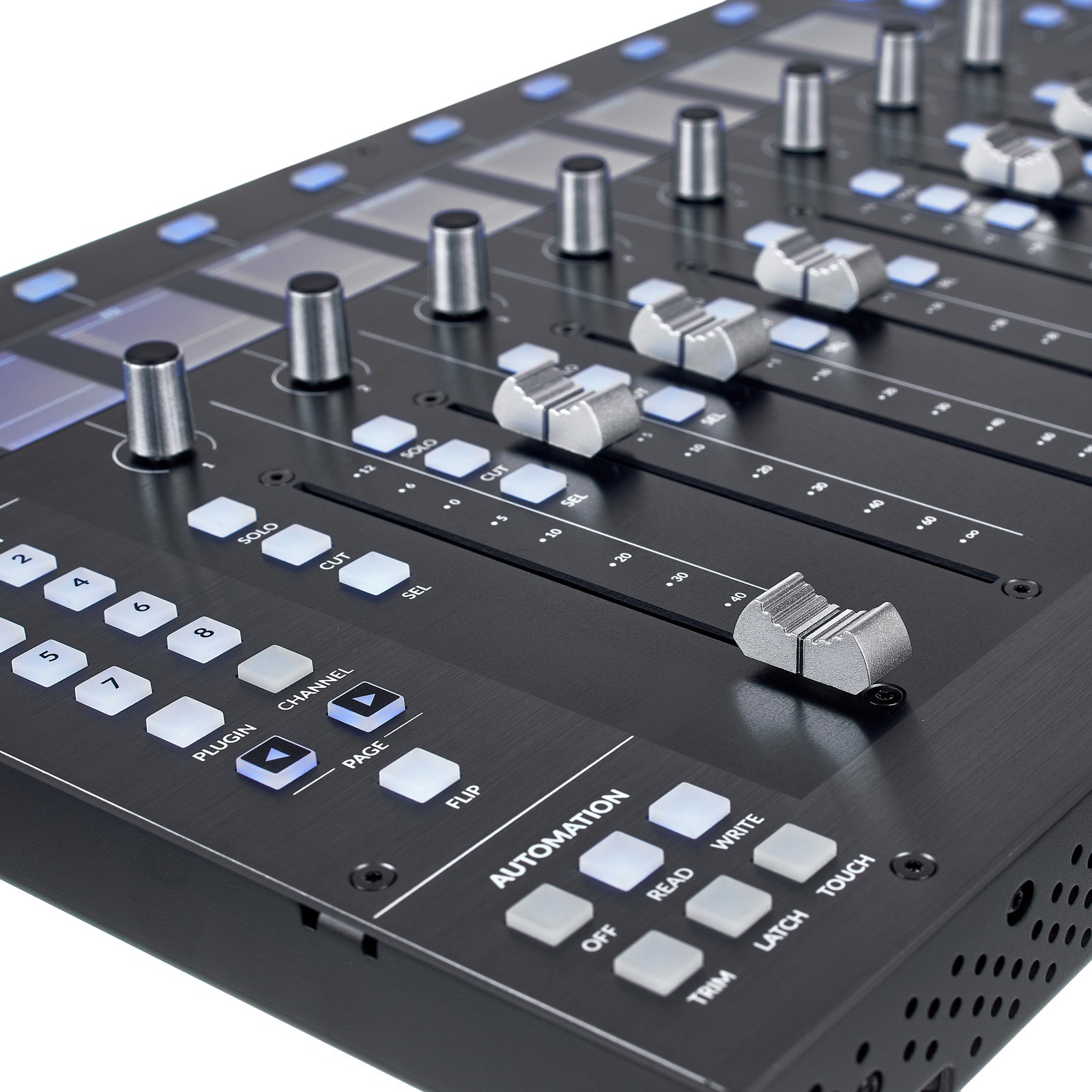 Controls of the SSL UF8 USB DAW Controller