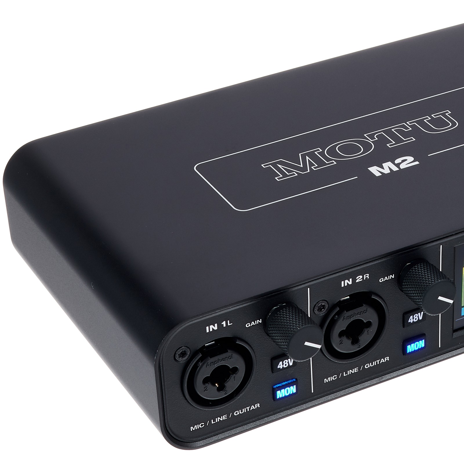 Ingressi sull’interfaccia audio USB-C a due canali MOTU M2