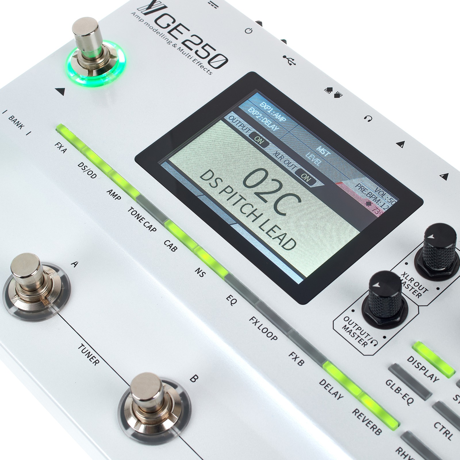 Mooer GE 250, detailed view