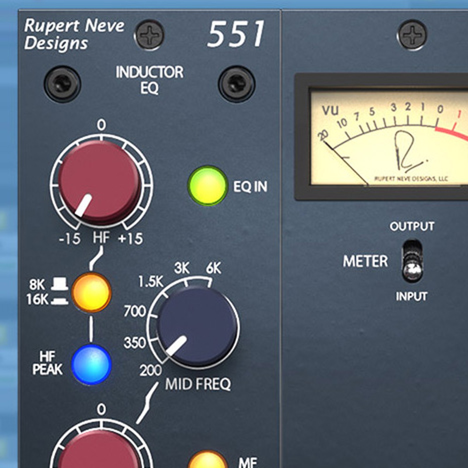 VU-Meter des Rupert Neve Designs Portico II MBP Plug-in 