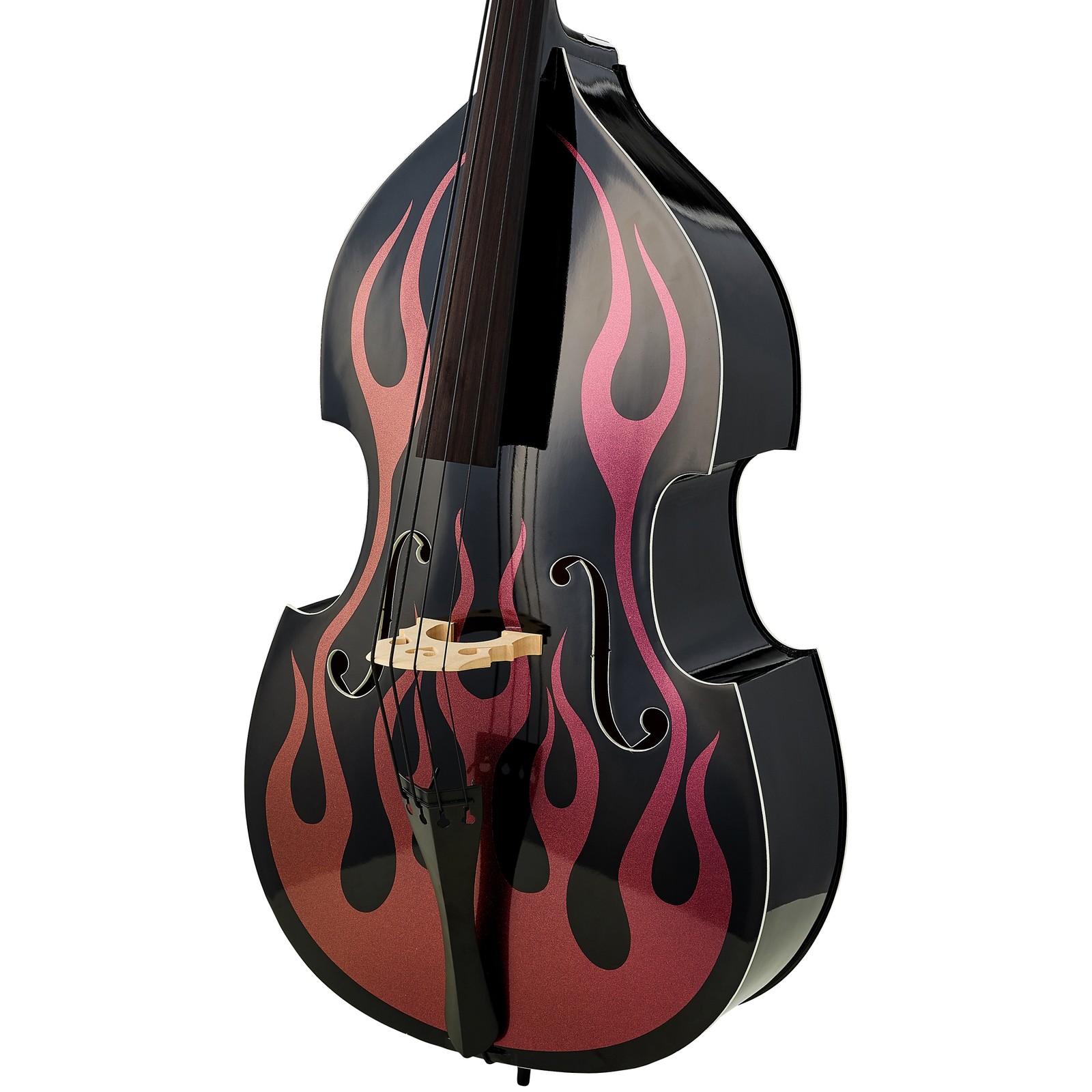 Korpus des Thomann Rockabilly Sparkle Flames R/P Kontrabass