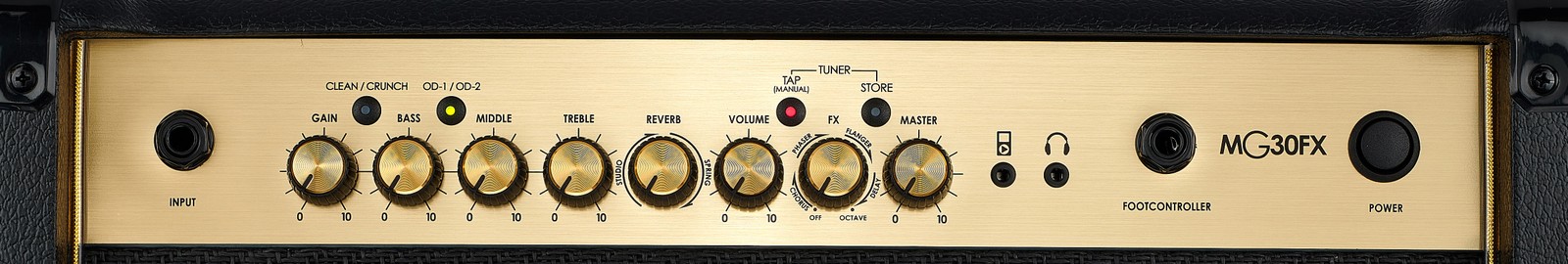 Regler der Marshall MG30GFX Combo für E-Gitarre