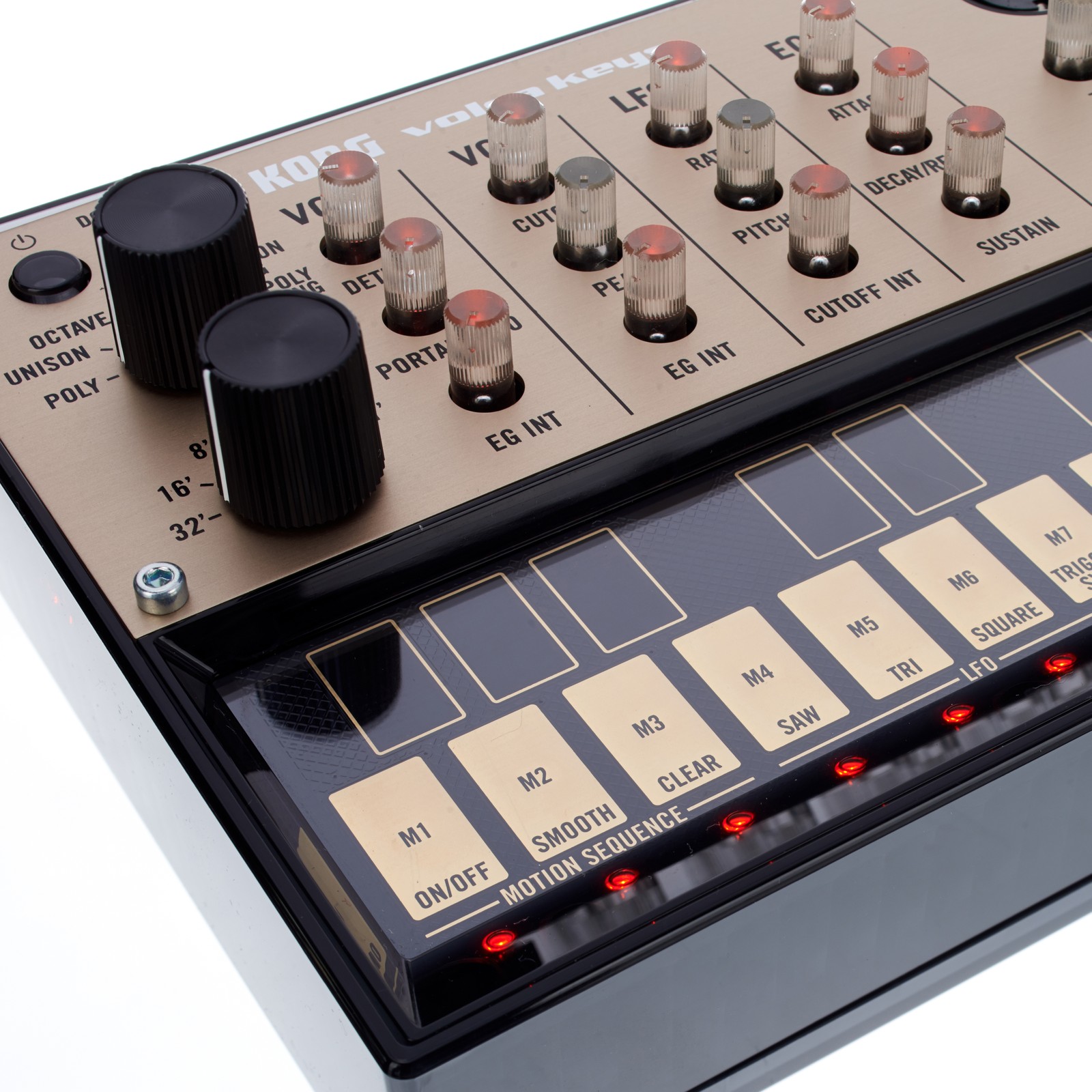 Detailansicht vom Korg Volca Keys Loop-Synthesizer