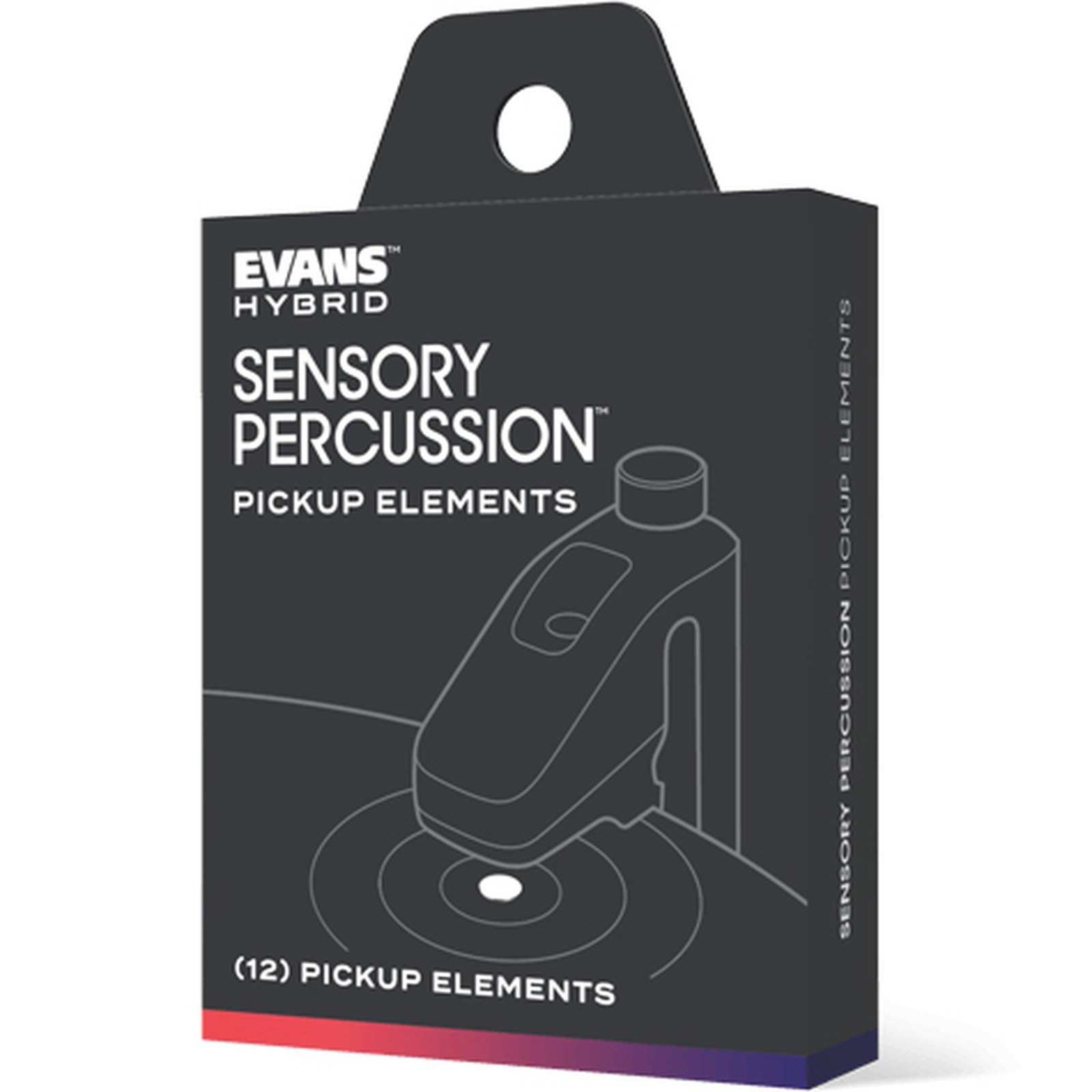 Verpackung des Evans Hybrid Sensory Percussion Pickup