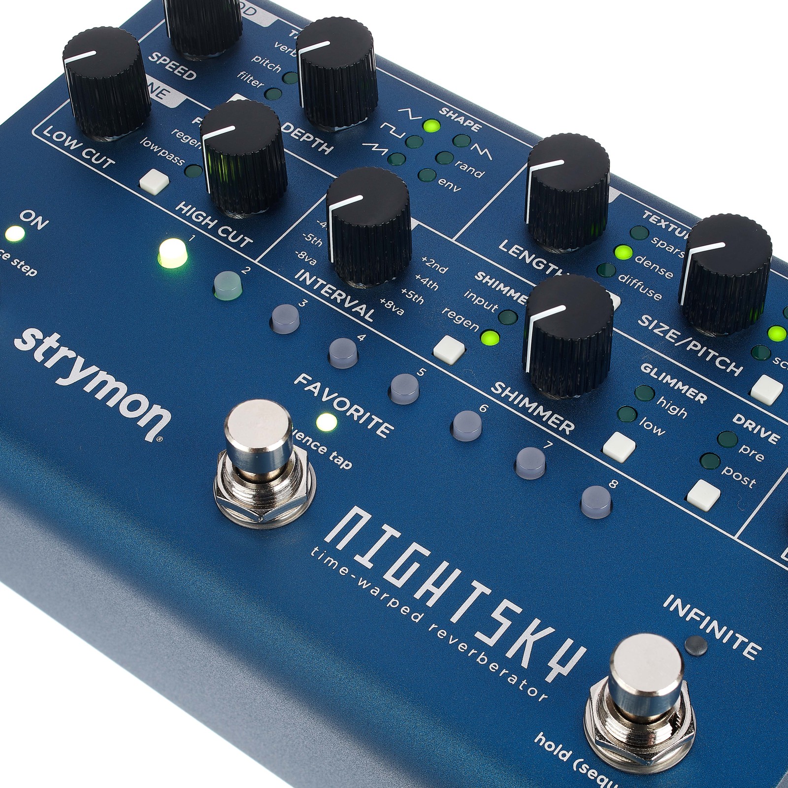 Strymon Nightsky Reverb, Detail