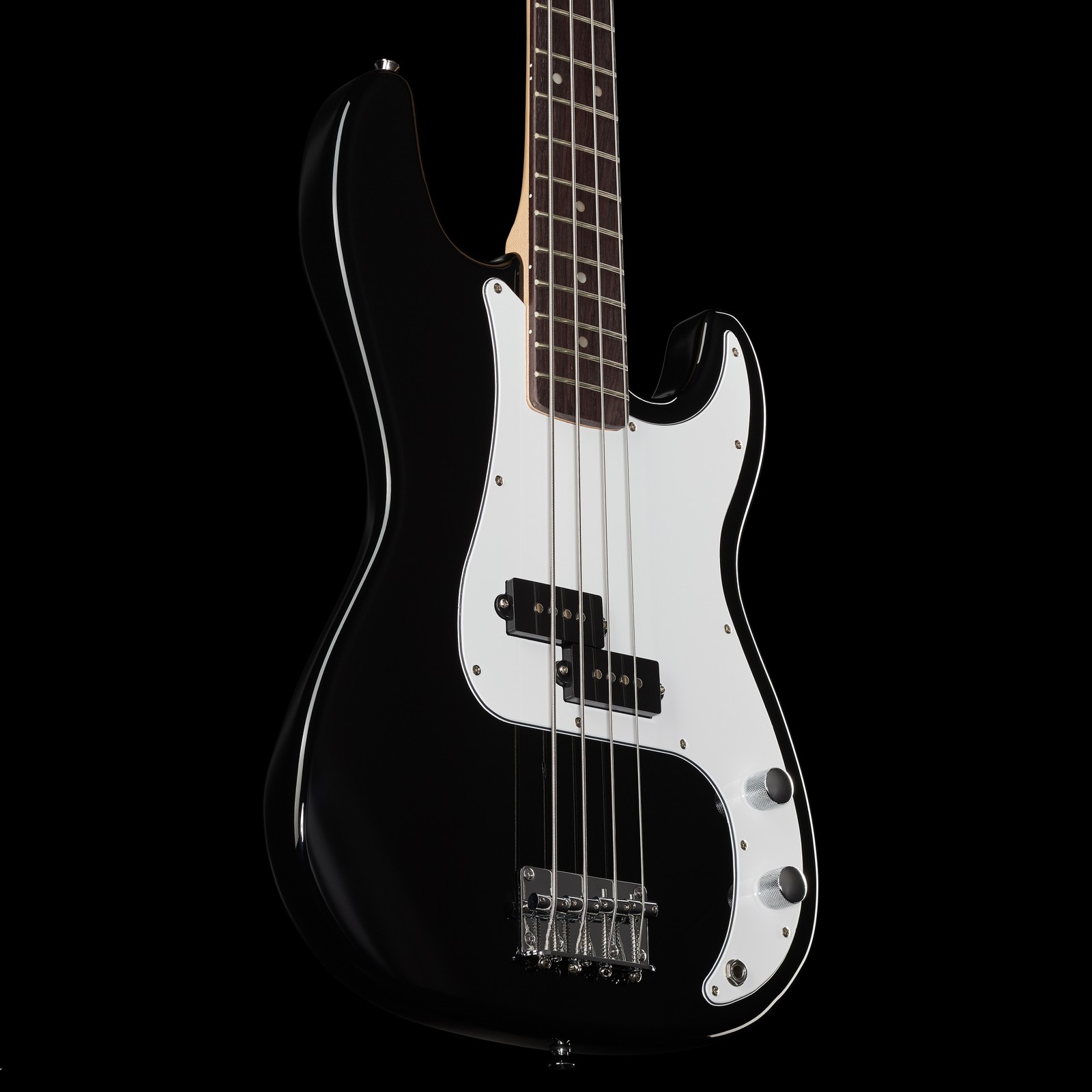 Decke mit Tonabnehmern des Harley Benton PB-20 BK Standard Series E-Bass