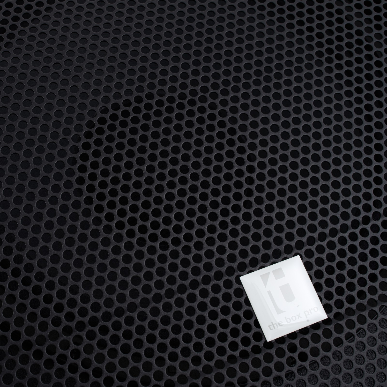 Logo auf dem aktiven Bühnenmonitor, the box pro Mon A12