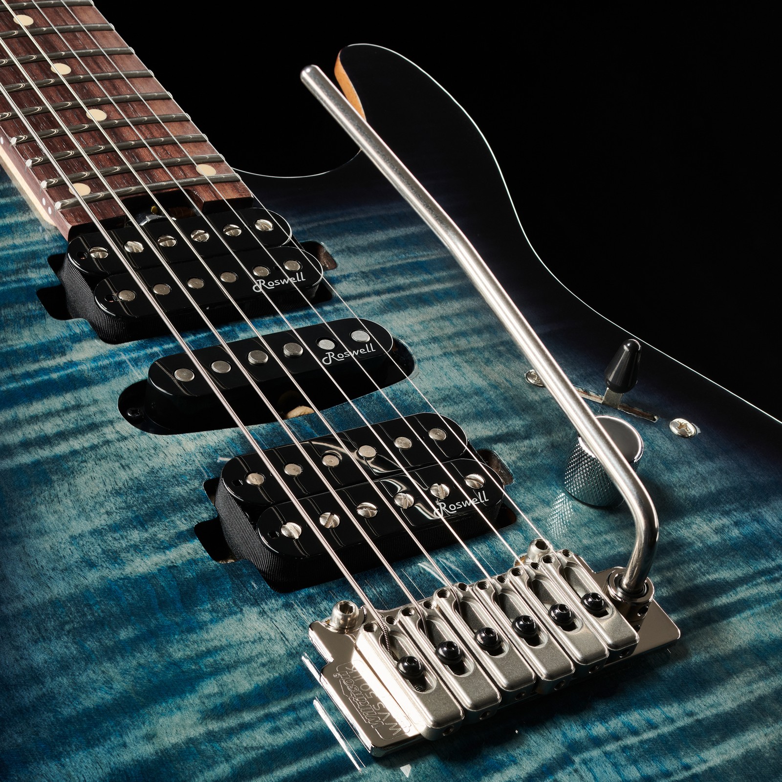 Roswell pickups en placage d'érable flammé 