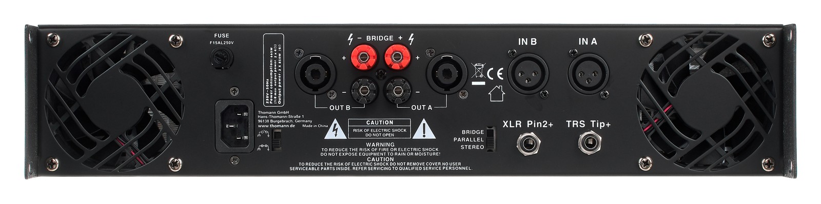 Collegamenti dell’ammplificatore di potenza the t.amp TA1400 MK-X