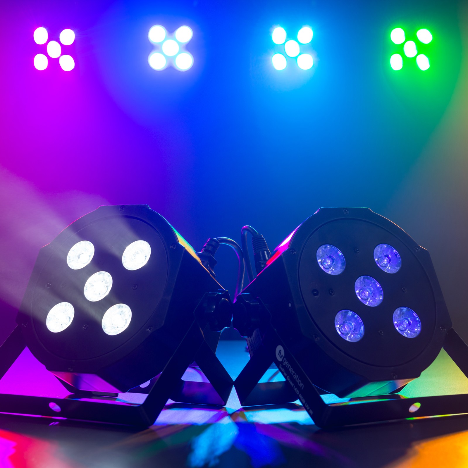 Fun Generation SePar Quad LED RGB UV IR, Lichtbeispiel