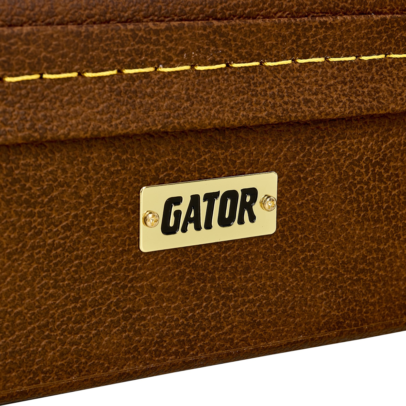 Logo on the Gator GW-LP-Brown guitar case