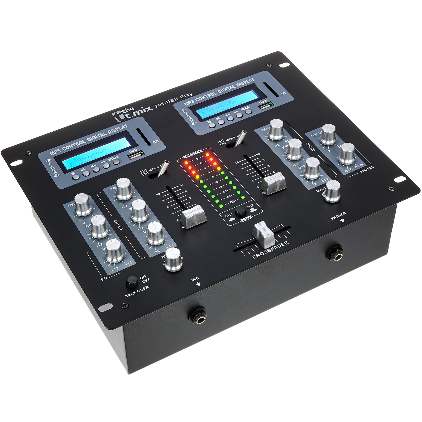 the t.mix 201-USB Play DJ mixer