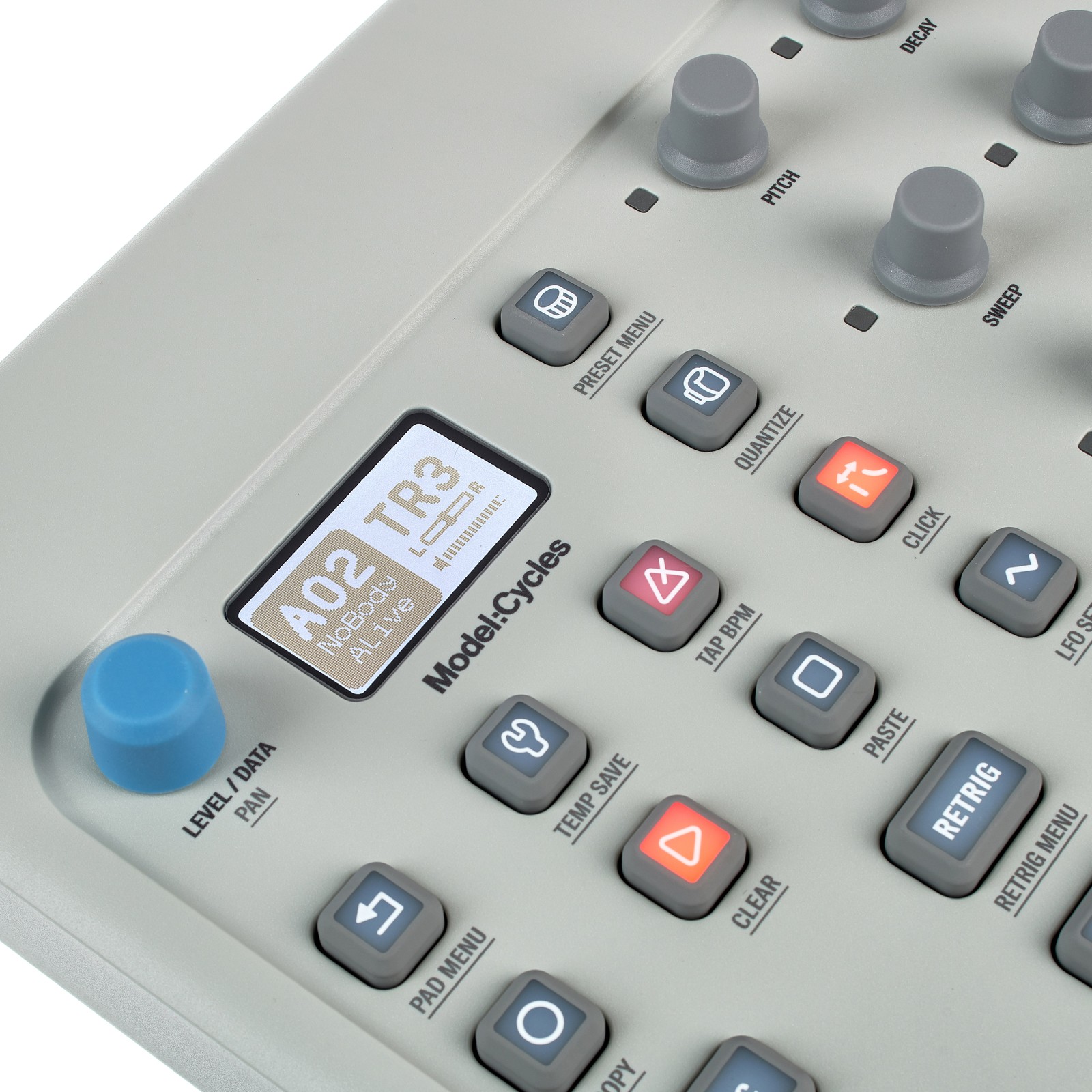 Controles del Elektron Model:Cycles Groovebox
