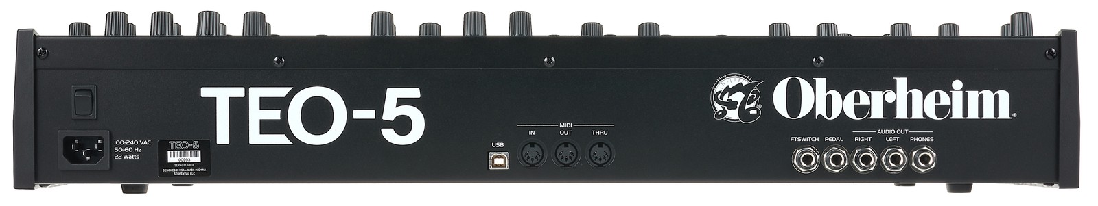 Rückseite des Oberheim TEO-5