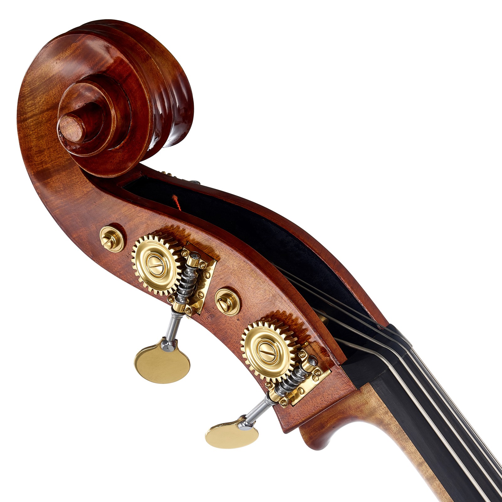 Schnecke und Stimmwirbel des Scala Vilagio Double Bass Marcucci IB
