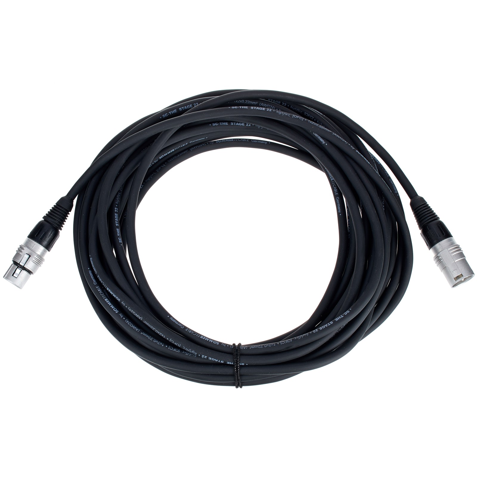 Sommer Cable Stage 22 SGHN BK 10m Mikrofonkabel