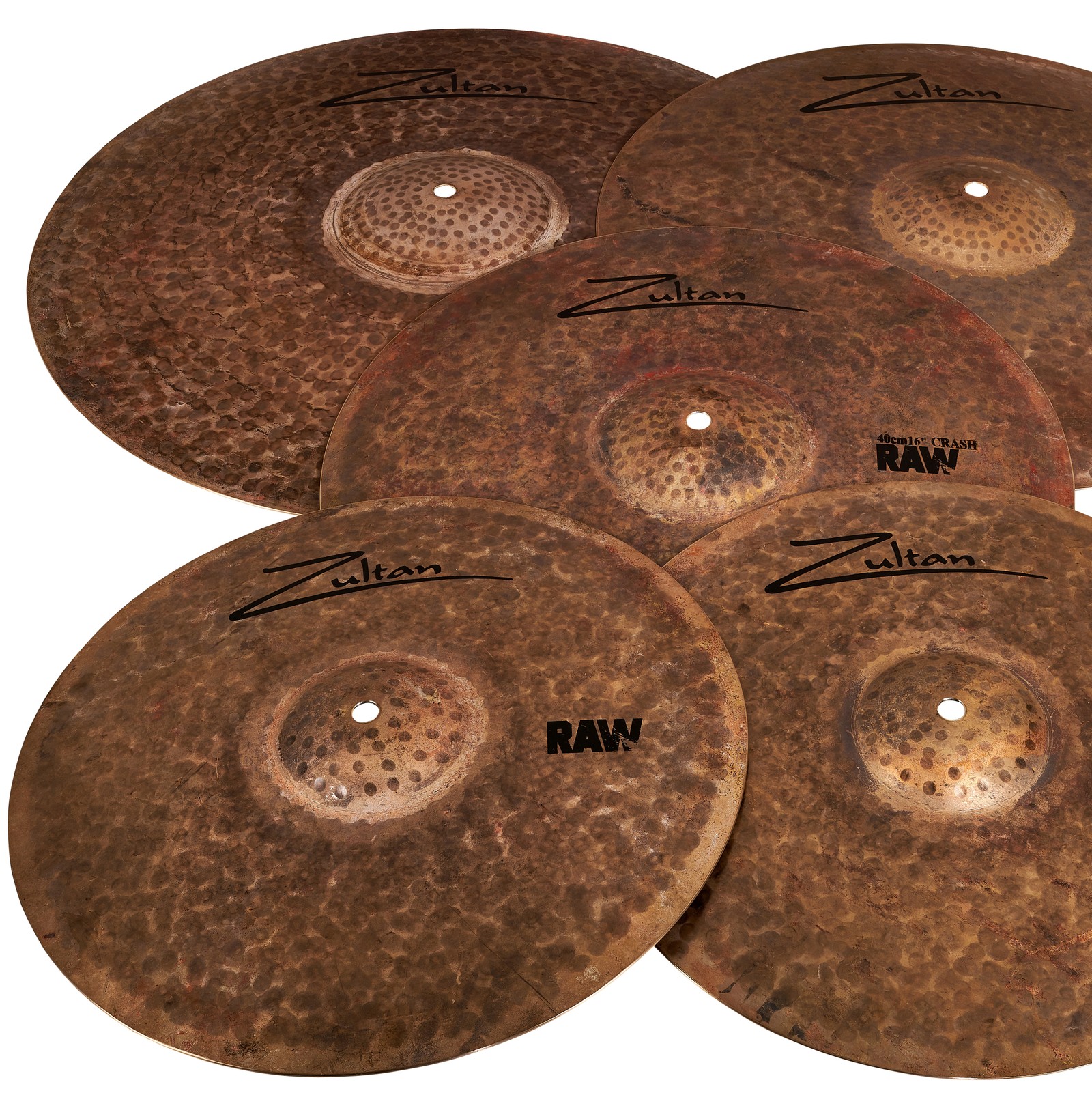 Zultan Raw Profi Set, vier Becken