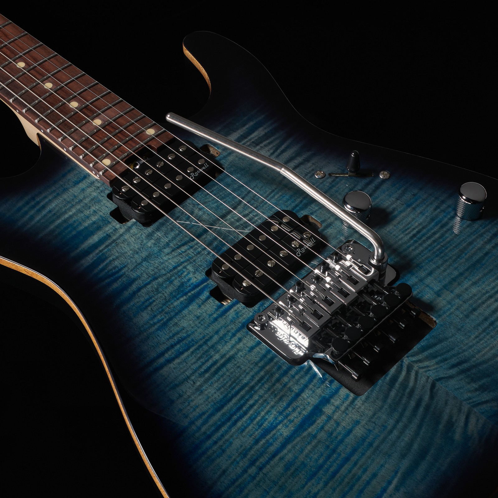 Roswell Pickups der Harley Benton Fusion-III HH FR EB FBLB E-Gitarre