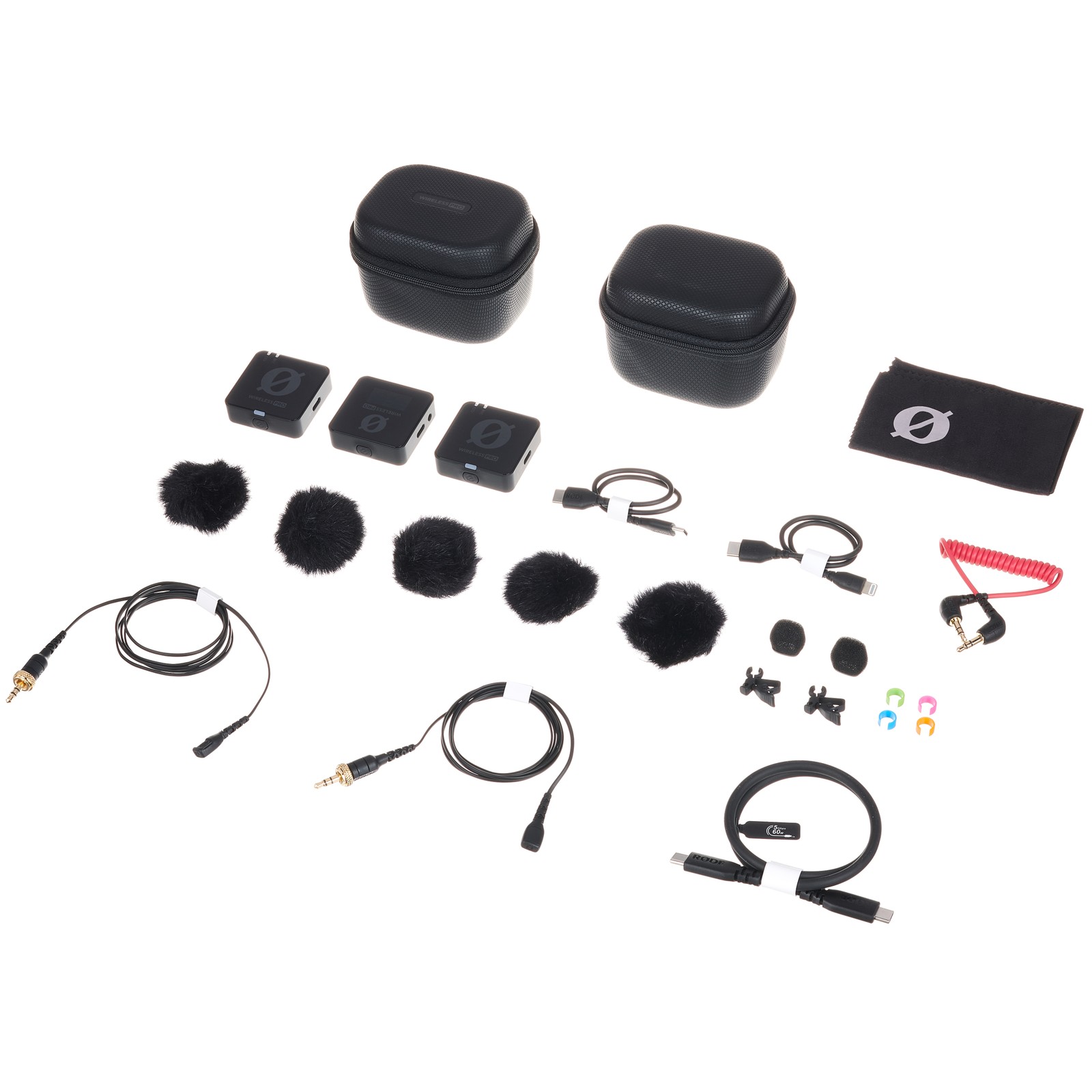 Contenuto del Rode Wireless Pro e accessori