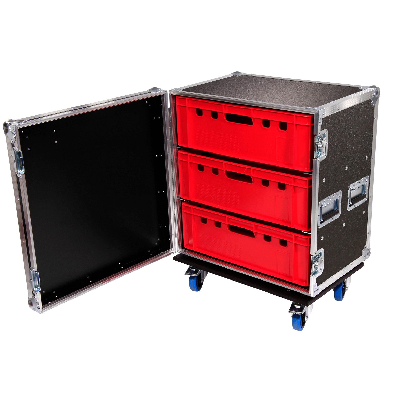 Thon Accessory Case 1x3 Boxes BR mit geöffnetem Deckel
