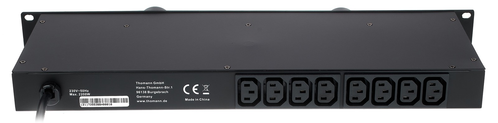 the t.racks VM-100 Spannungsanzeige Rückseite