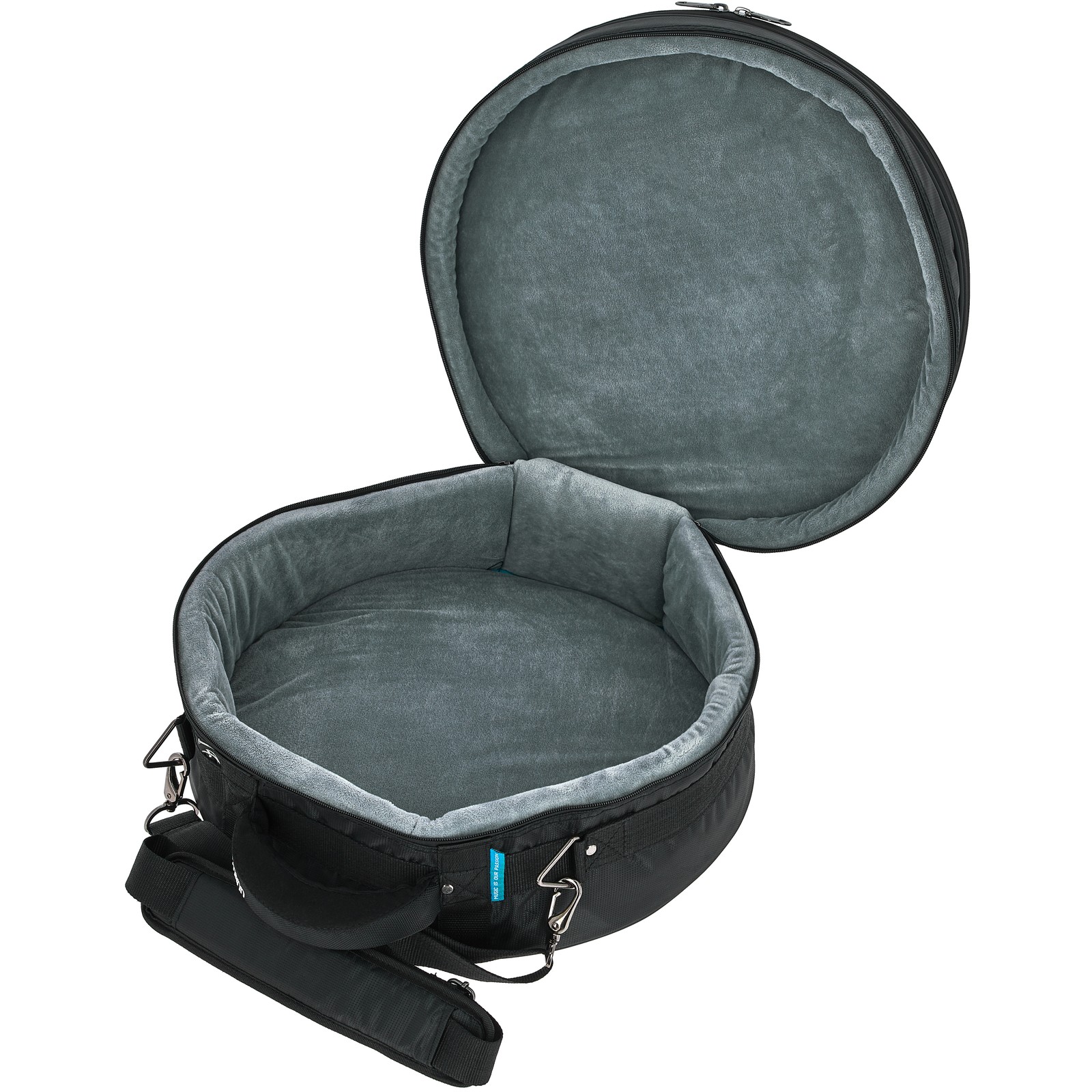 Inside of the Thomann Voyager 14"x5,5" Snare Bag