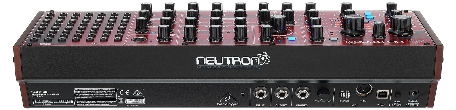 Connections on the rear of the Behringer Neutron