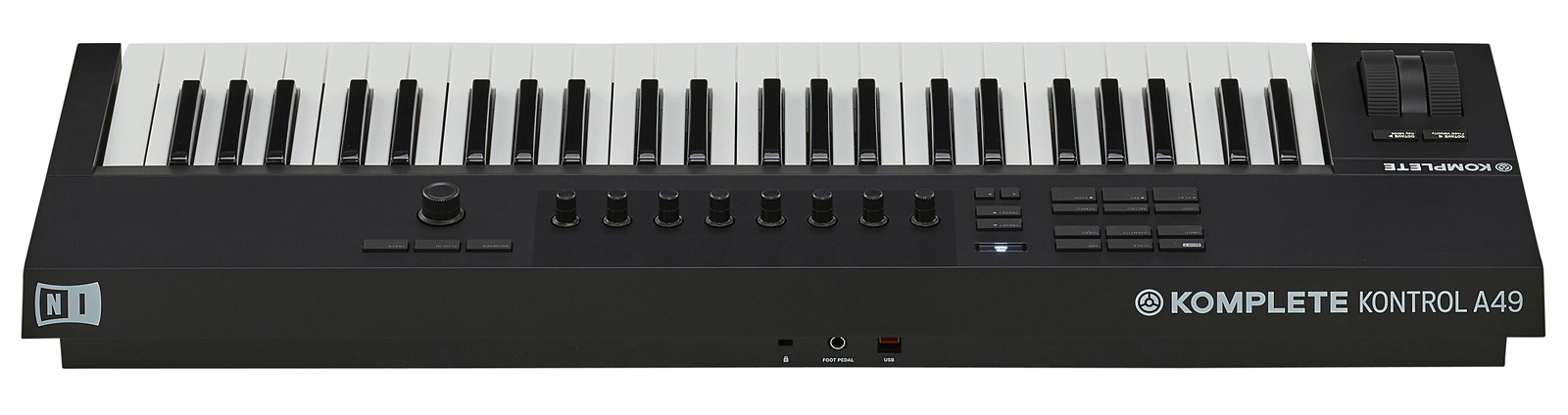 Rückansicht vom Native Instruments Komplete Kontrol A49 Controller-Keyboard