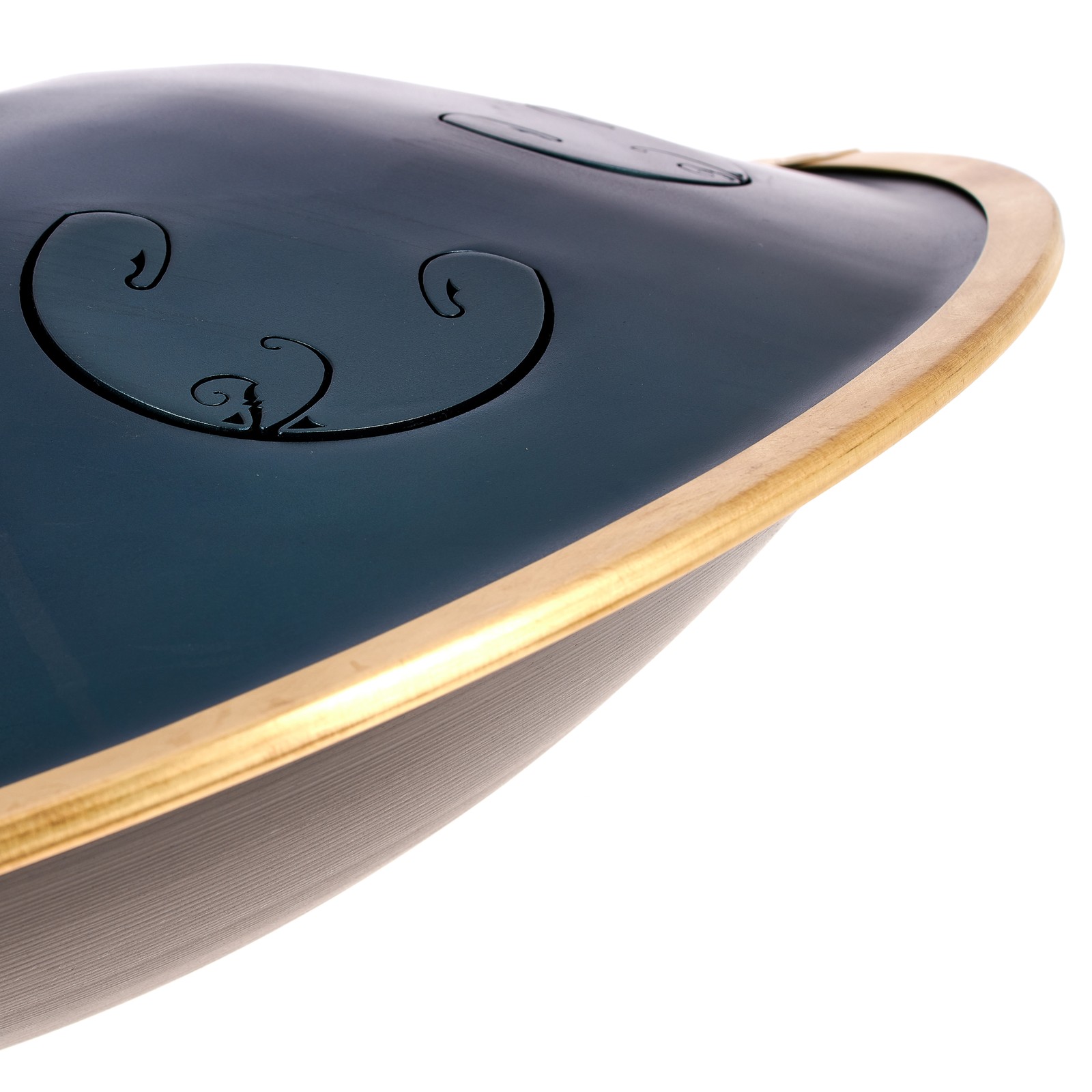 Detailansicht der RAV Labs Vast E Low Pygmy Zungentrommel in Handpan-Optik