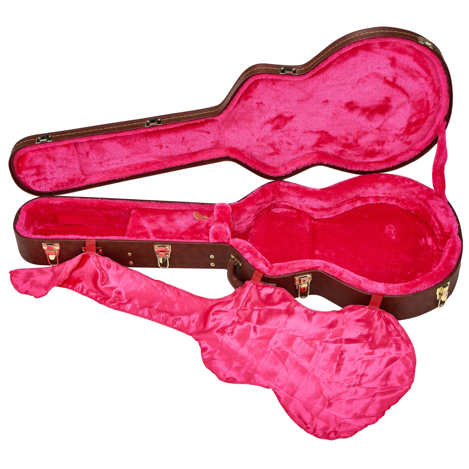 Gator GW-Semi-hollow Guitar Case opened