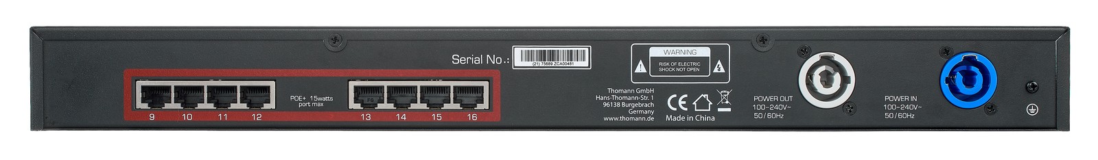 Swissonic Stage Switch POE, back