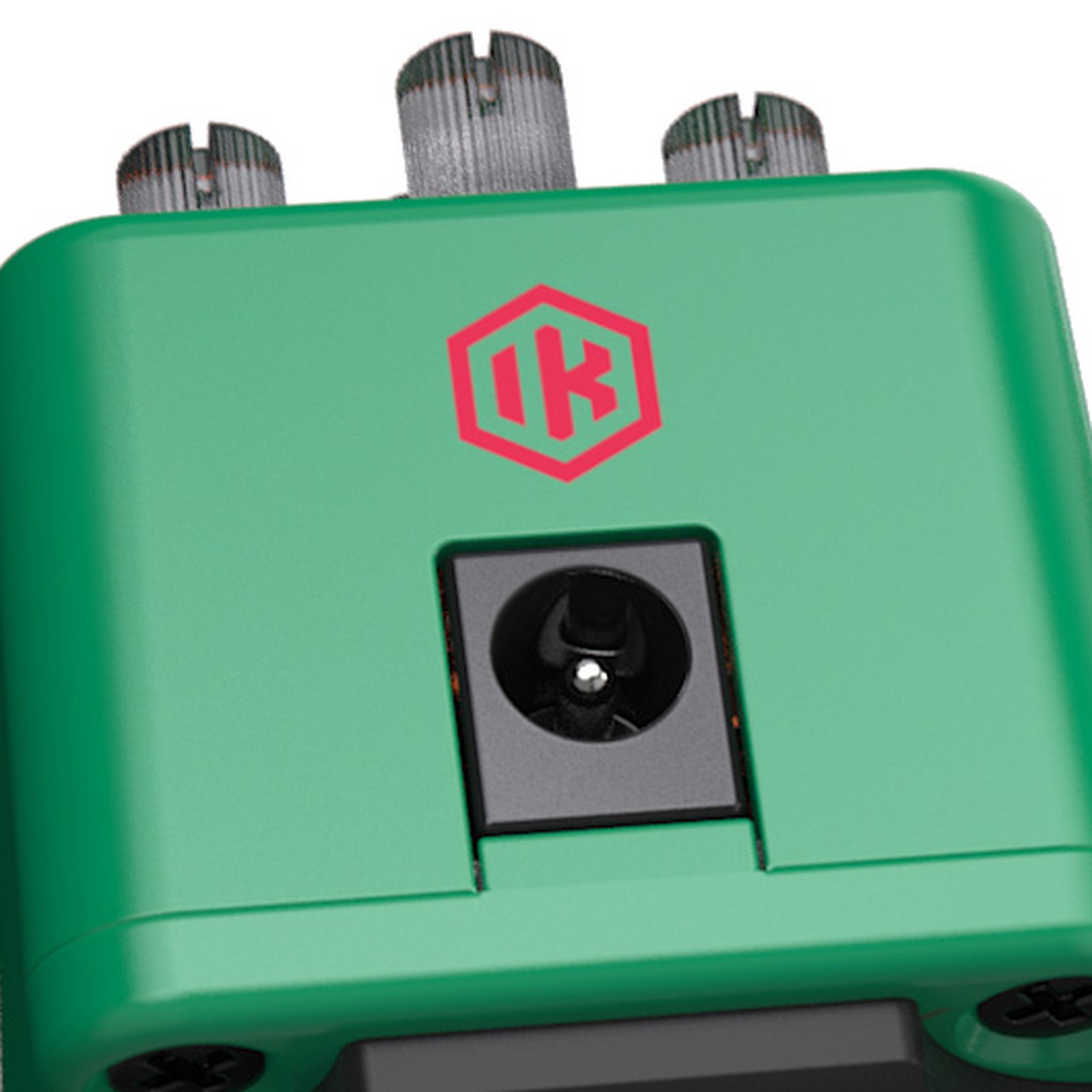 IK Multimedia ToneX One Limited Green, Logo auf Seite und Anschluss