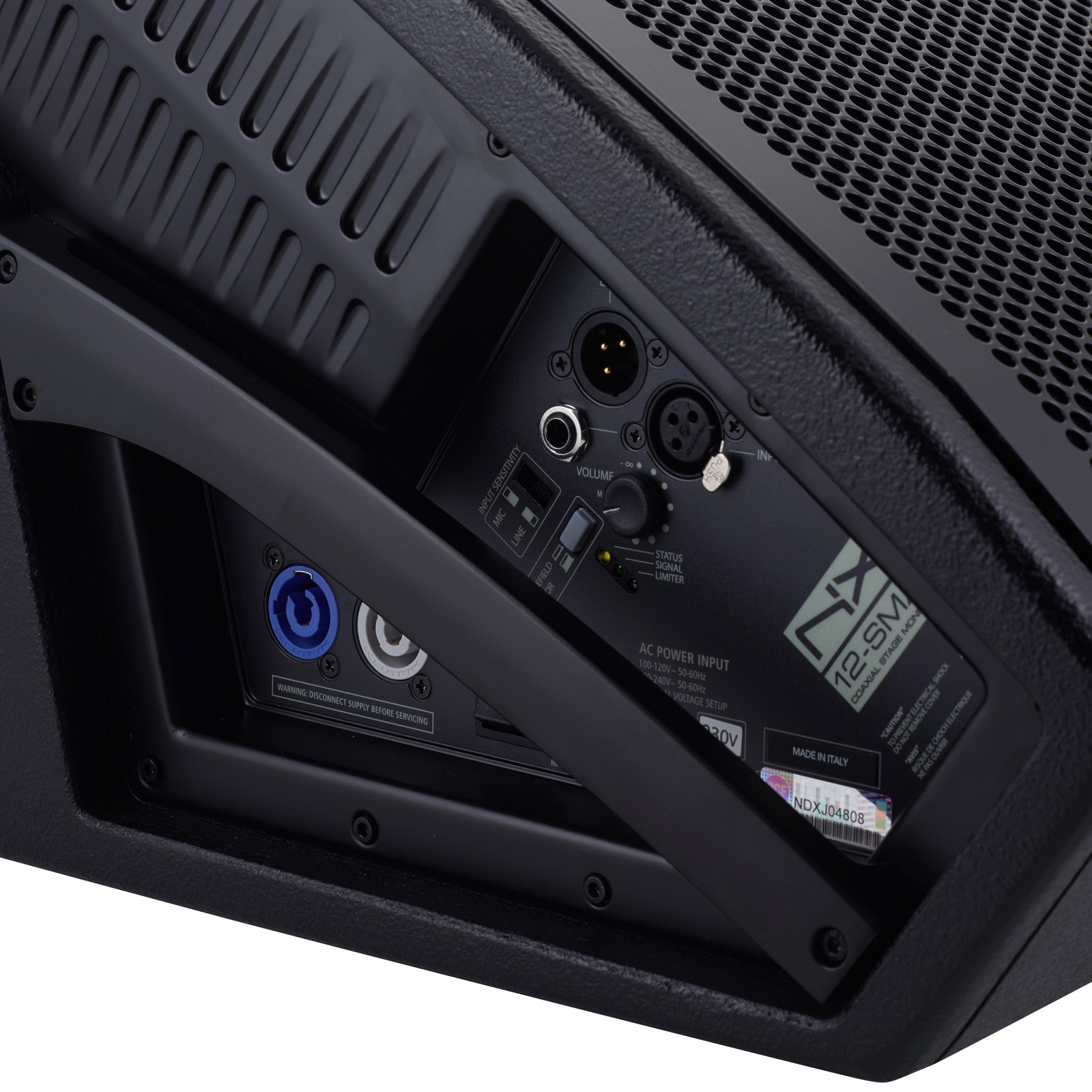 Anschlüsse des RCF NX 12-SMA - Aktiver Fullrangemonitor