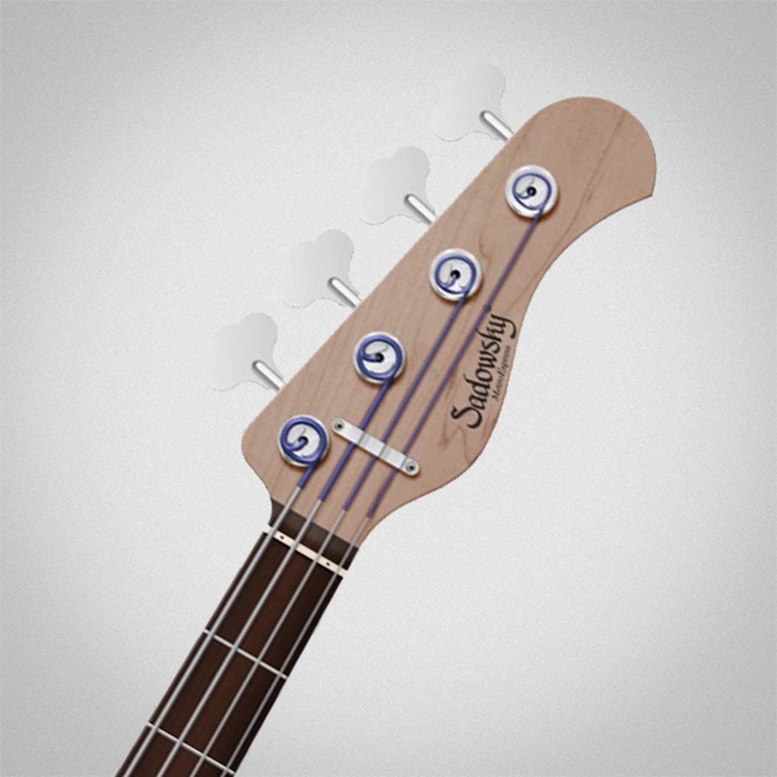 Sadowsky MetroExpress 21 Vintage MJ 4 Morado BK, electric bass guitar, headstock