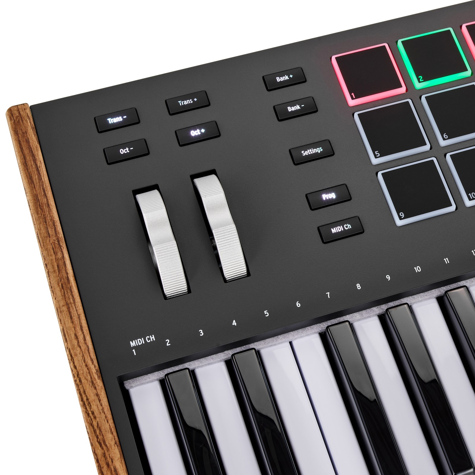 Controller Wheels des Arturia KeyLab 61 mk3 Black